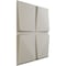 Ekena Millwork 19 5/8in. W x 19 5/8in. H Edinburgh EnduraWall Decorative 3D Wall Panel Covers 2.67 Sq. Ft. WP20X20EDGBW - alternate 2